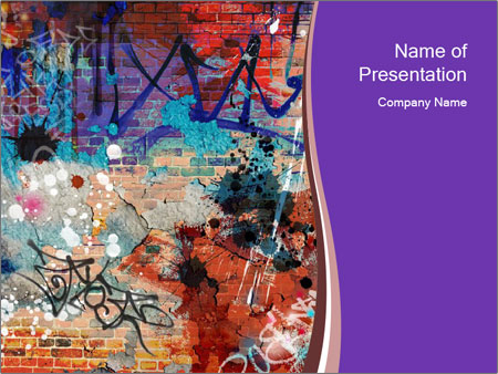 Detail Graffiti Powerpoint Themes Nomer 9