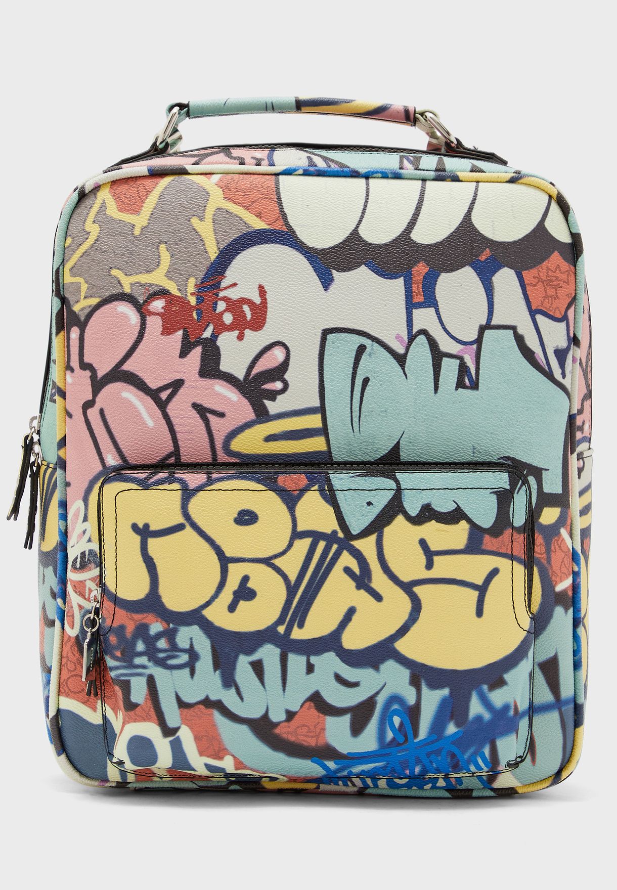 Detail Graffiti Priny Pu Backpack Nomer 23