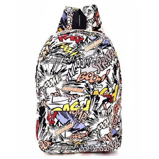 Detail Graffiti Priny Pu Backpack Nomer 51