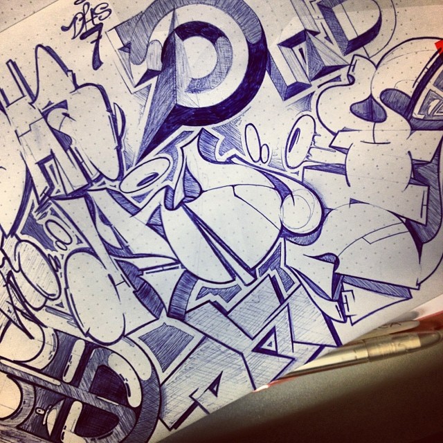Detail Graffiti Pulpen Nomer 19