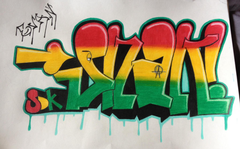 Detail Graffiti Rasta Keren Nomer 29