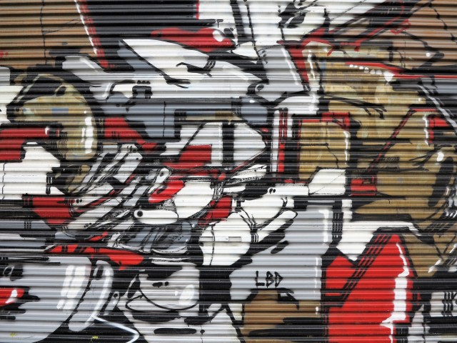 Detail Graffiti Red Black Nomer 25