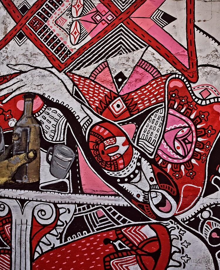 Detail Graffiti Red Black Nomer 30