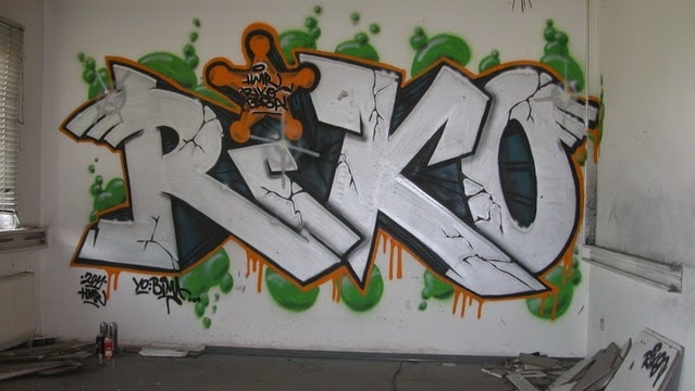 Detail Graffiti Riko Nomer 11