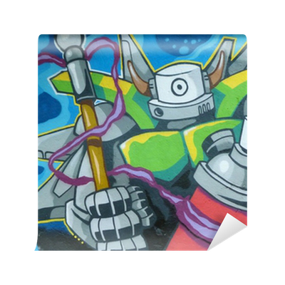 Detail Graffiti Robot Characters Nomer 31