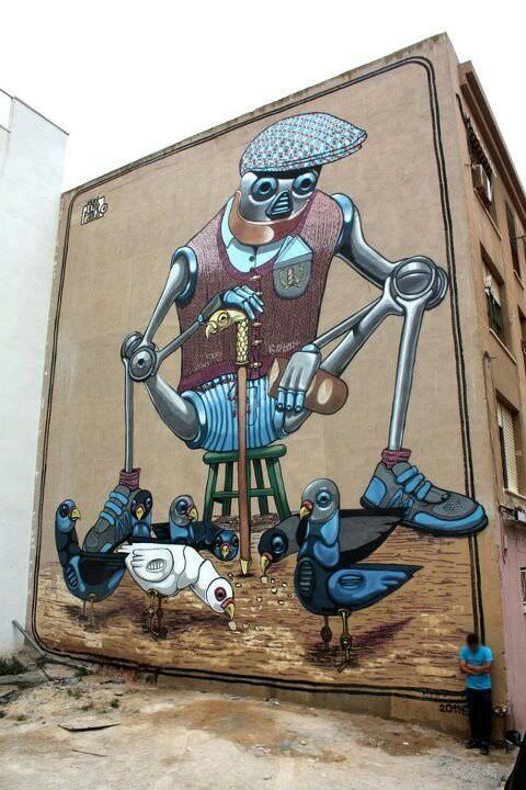 Detail Graffiti Robot Characters Nomer 46