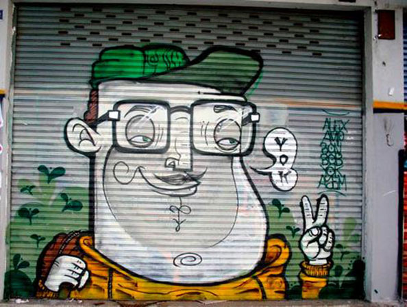 Detail Graffiti Rolling Door Nomer 6