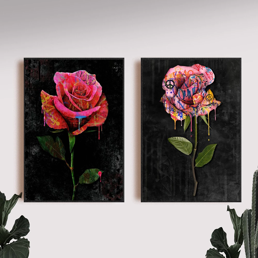 Detail Graffiti Rose Nomer 56
