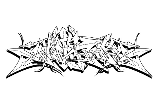 Detail Graffiti Rumit Nomer 16