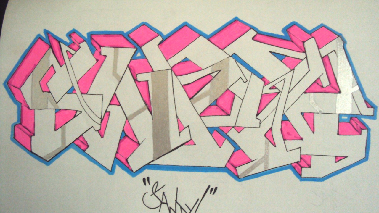 Detail Graffiti Sany Nomer 25