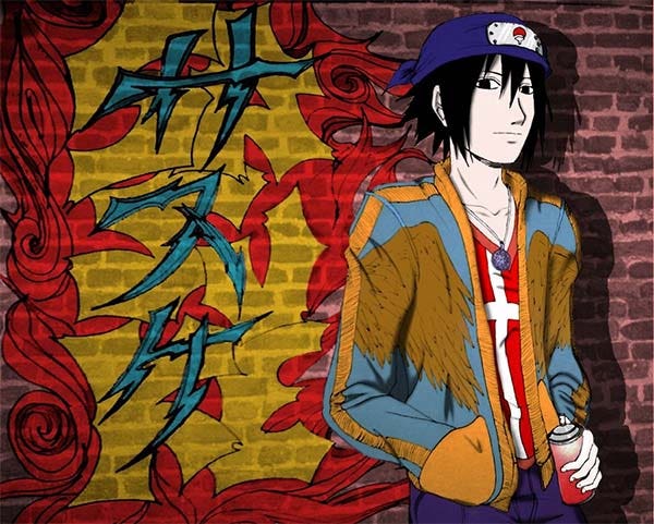 Detail Graffiti Sasuke 3d Nomer 52