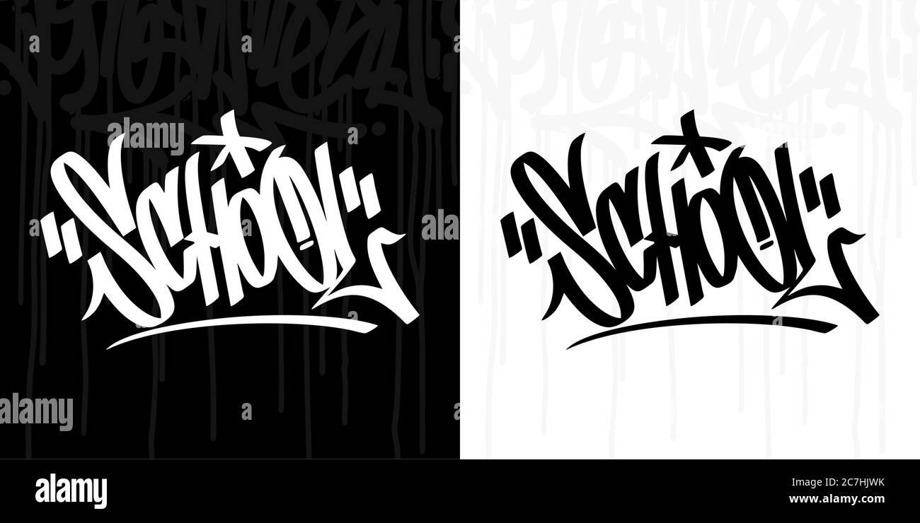 Detail Graffiti School Nomer 30