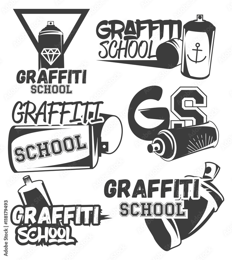 Detail Graffiti School Nomer 48