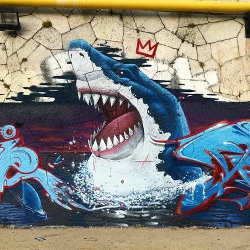 Detail Graffiti Shark Fish Nomer 20