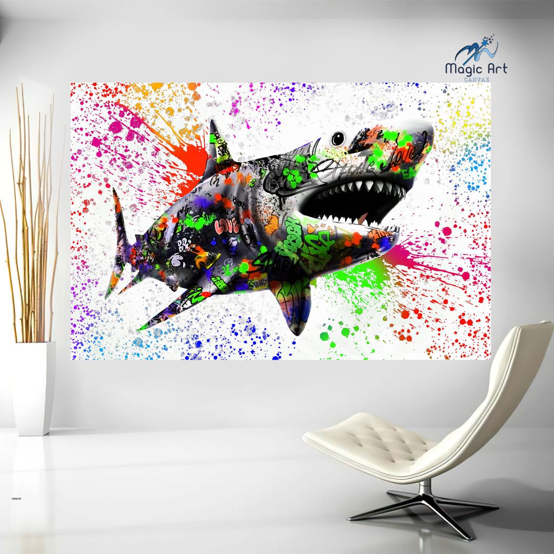 Detail Graffiti Shark Fish Nomer 35