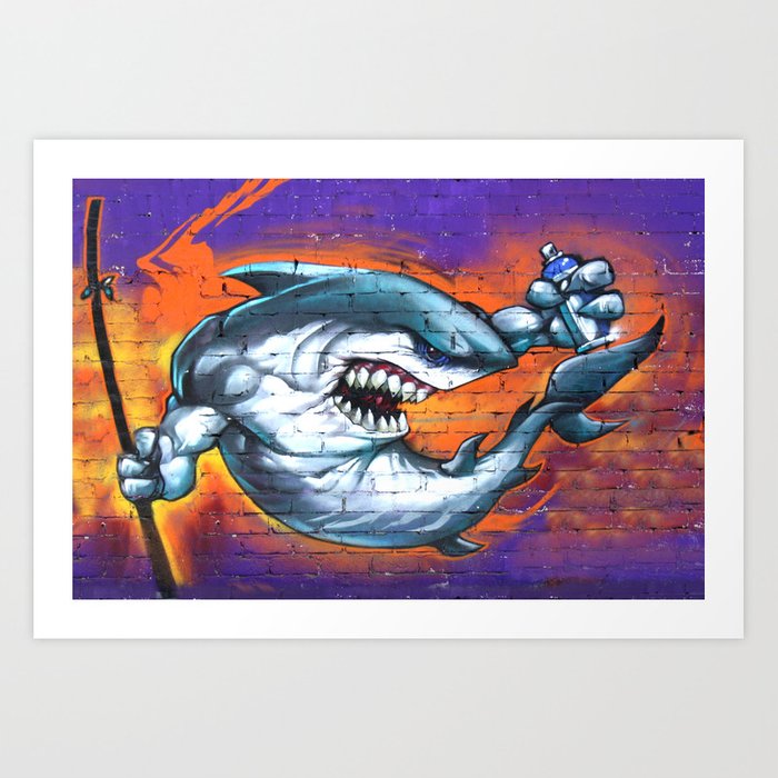 Detail Graffiti Shark Fish Nomer 6