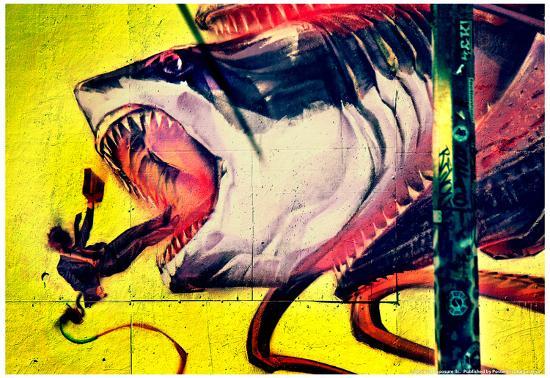 Detail Graffiti Shark Fish Nomer 50