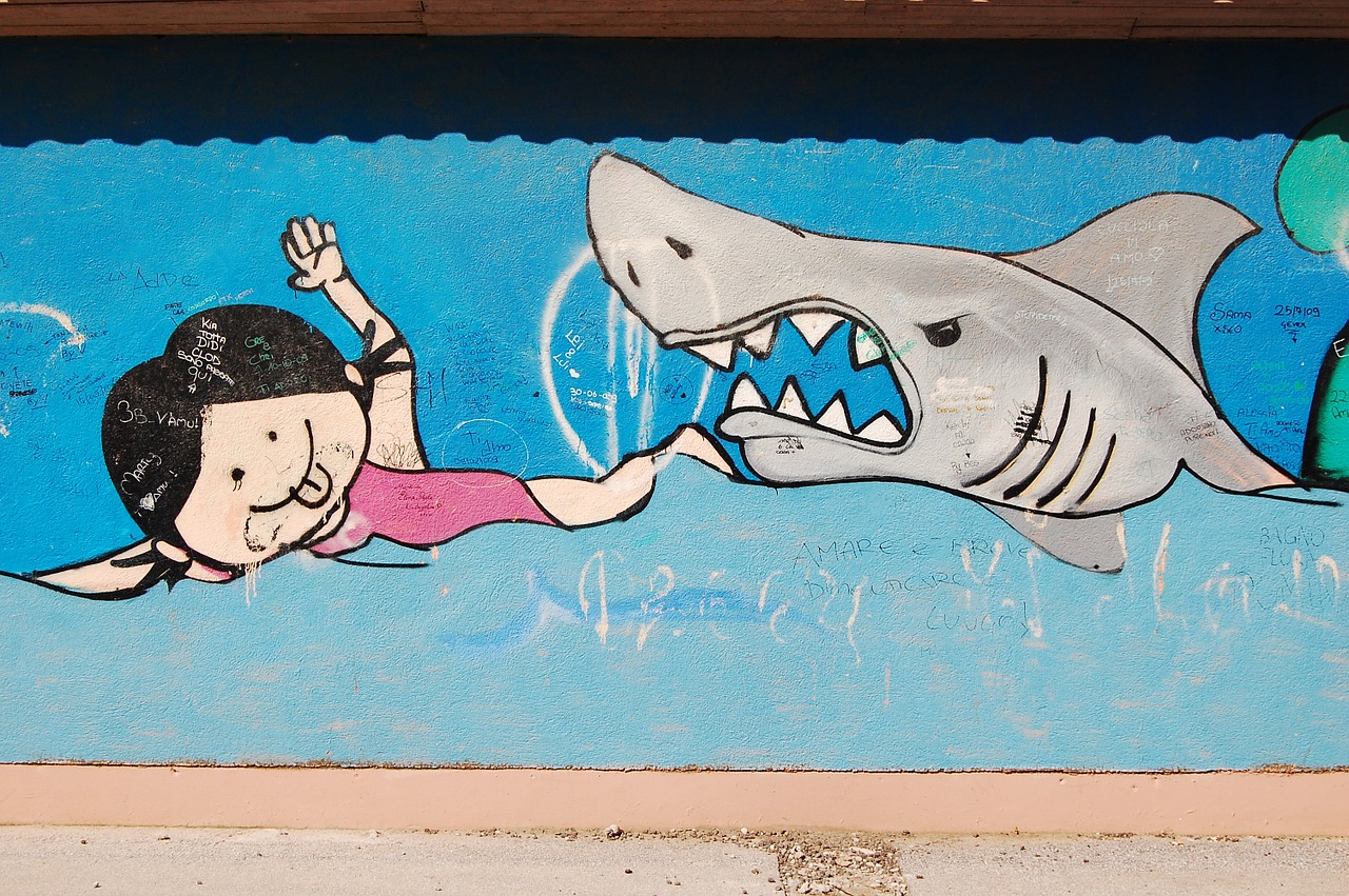 Detail Graffiti Shark Fish Nomer 52