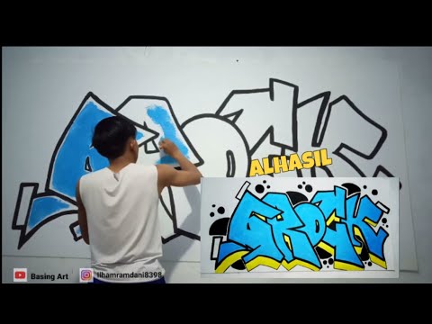 Detail Graffiti Simple Di Tembok Nomer 12