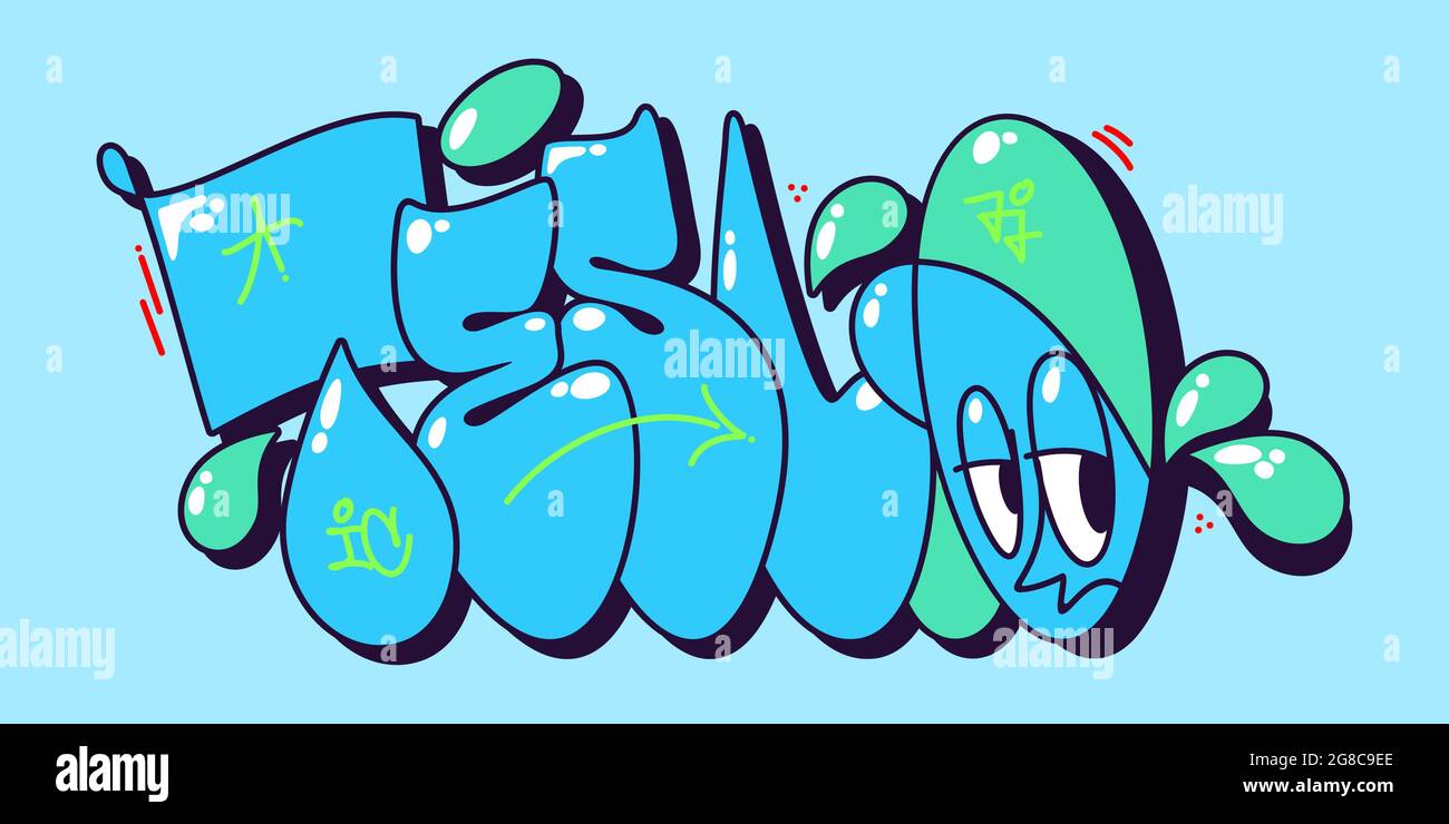 Detail Graffiti Simple Keren Nomer 5