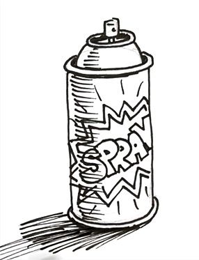 Detail Graffiti Simple Sketch For Wall Spray Nomer 2