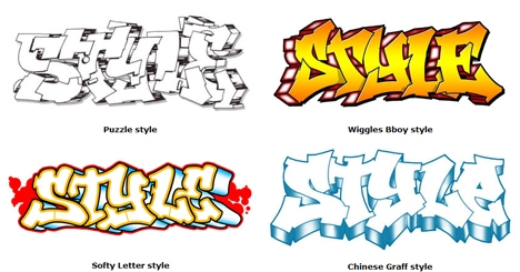 Detail Graffiti Simple Style Nomer 52