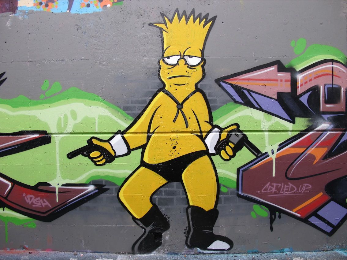 Detail Graffiti Simpsons Nomer 25