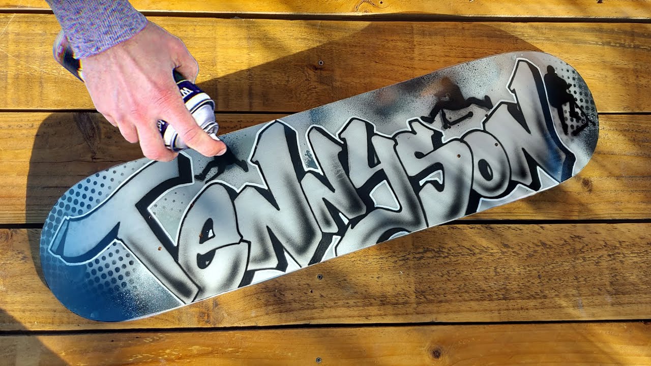 Detail Graffiti Skateboard Art Nomer 4