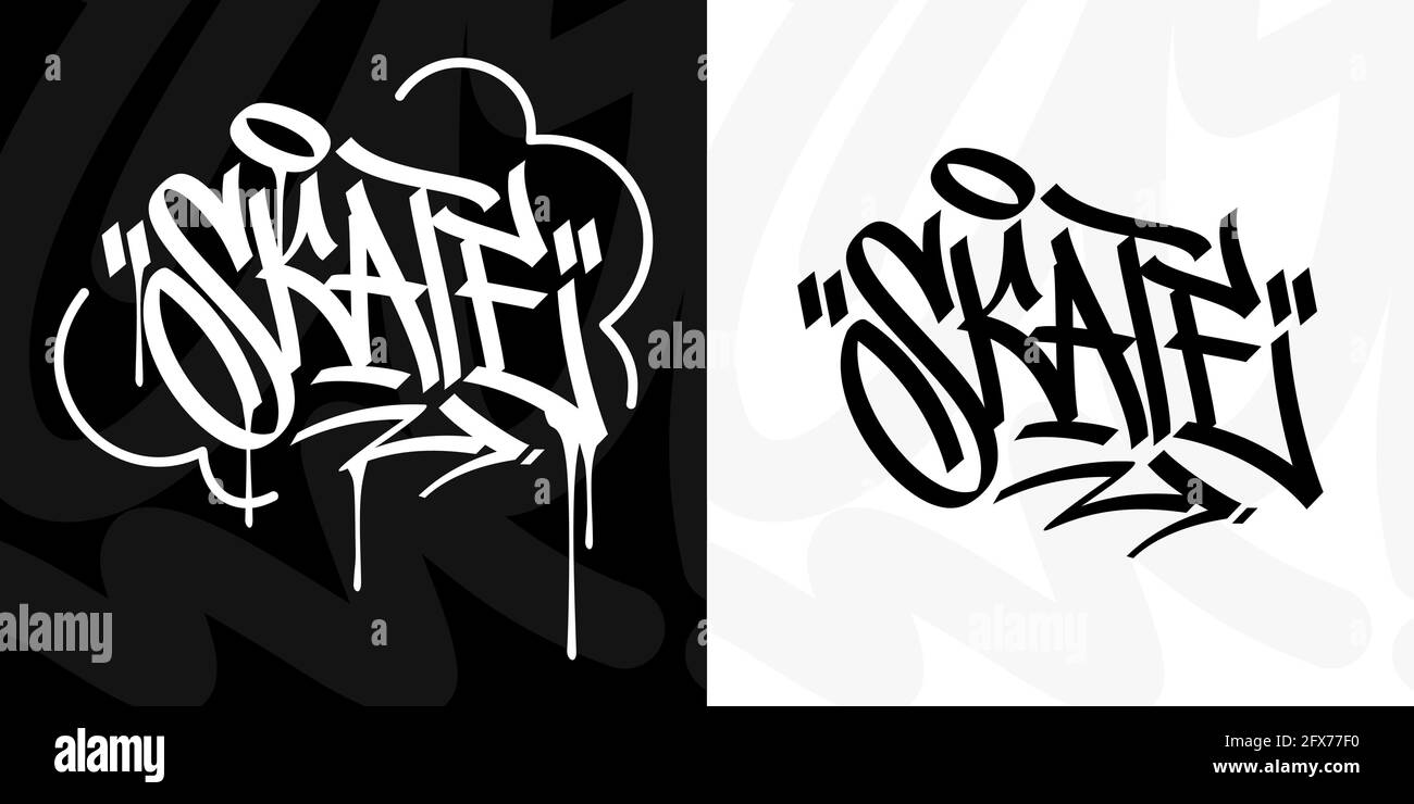 Detail Graffiti Skateboard Art Nomer 40