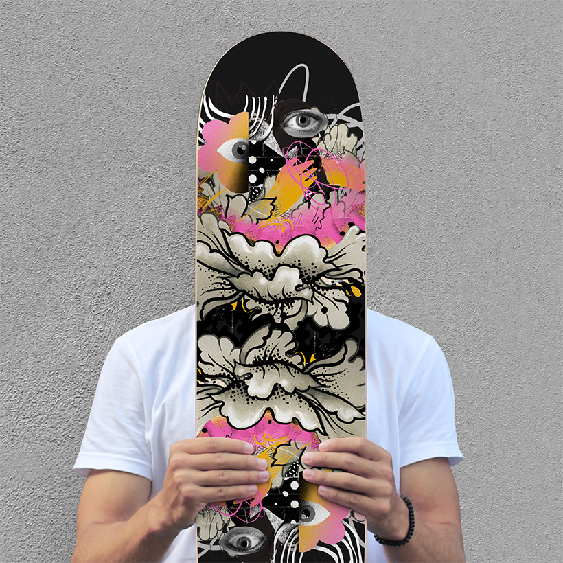 Detail Graffiti Skateboard Art Nomer 43