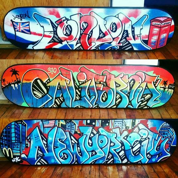 Detail Graffiti Skateboard Art Nomer 49