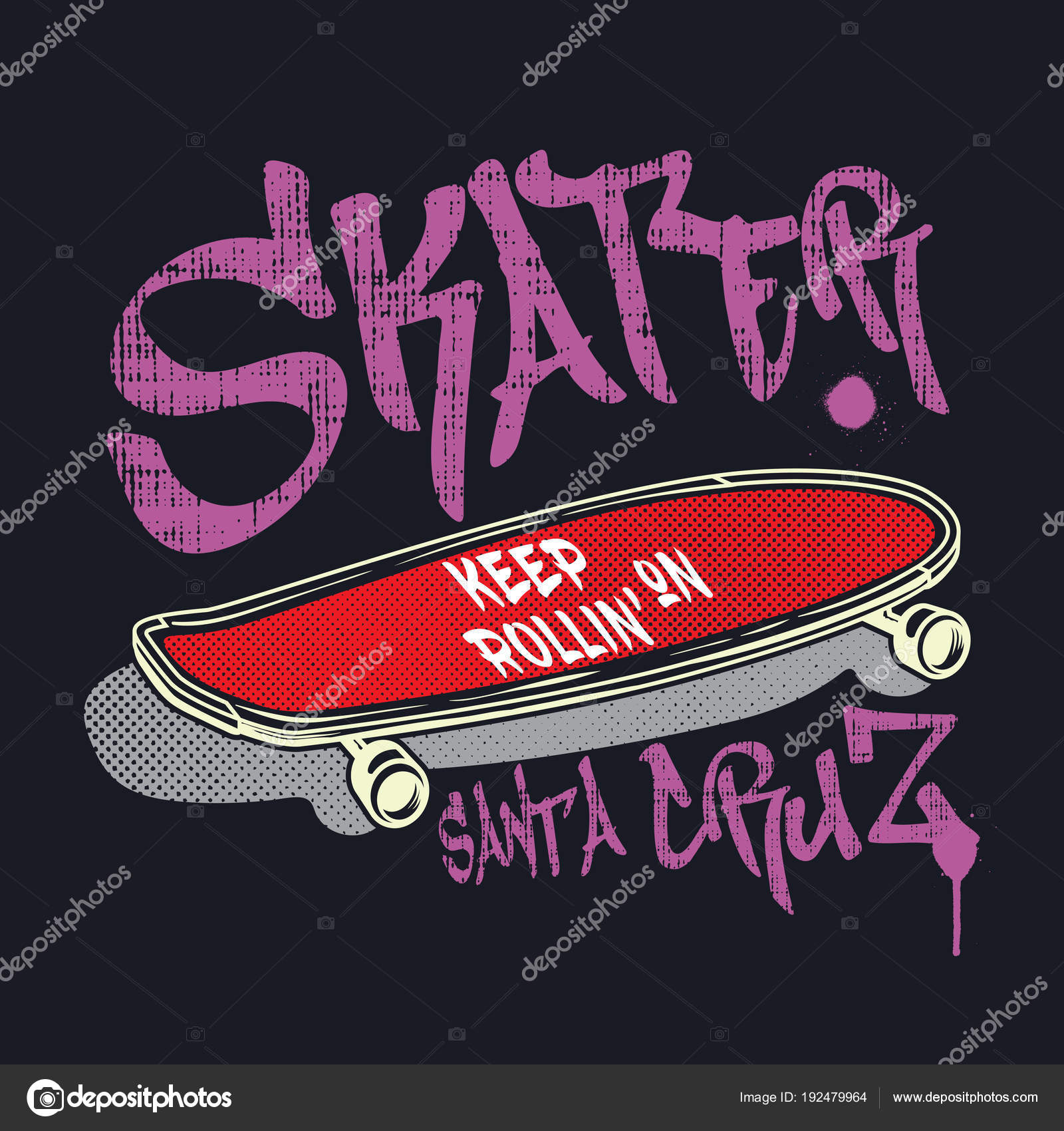 Detail Graffiti Skateboard Illustration Nomer 23