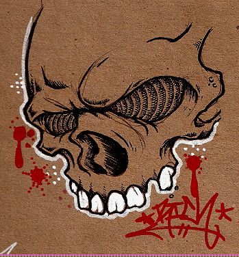 Detail Graffiti Sketch For Coloring Bone Nomer 32