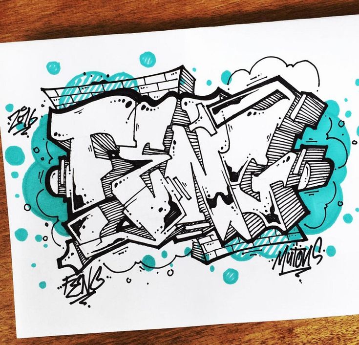 Detail Graffiti Sketch Kertas Nomer 2