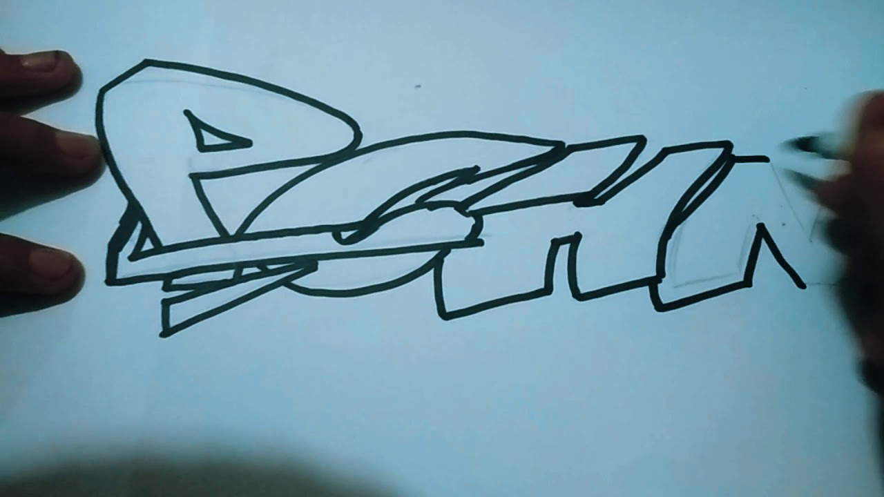 Detail Graffiti Sketch Kertas Nomer 17