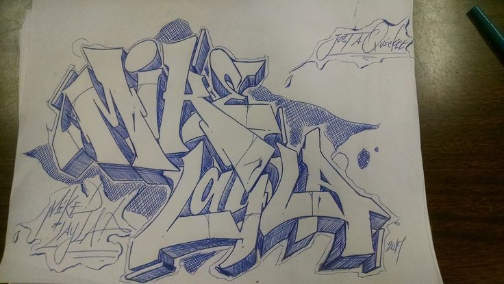 Detail Graffiti Sketch Kertas Nomer 4