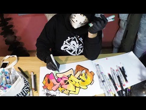 Detail Graffiti Sketch Kertas Nomer 24