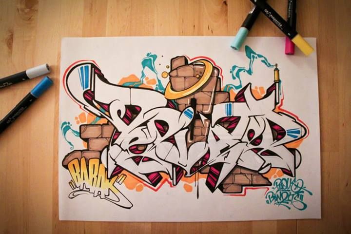 Detail Graffiti Sketch Kertas Nomer 6