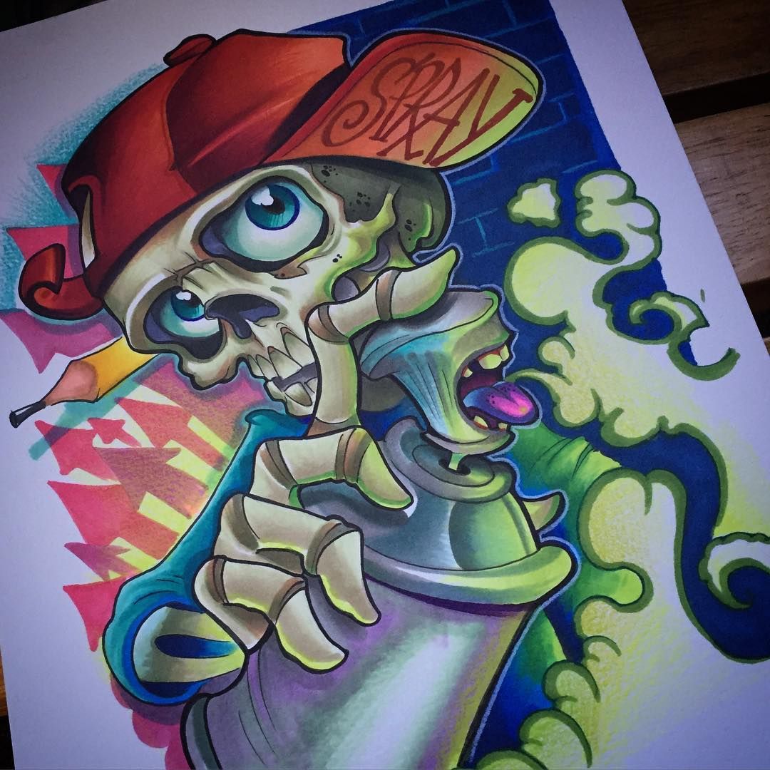 Detail Graffiti Sketch Markers Nomer 12