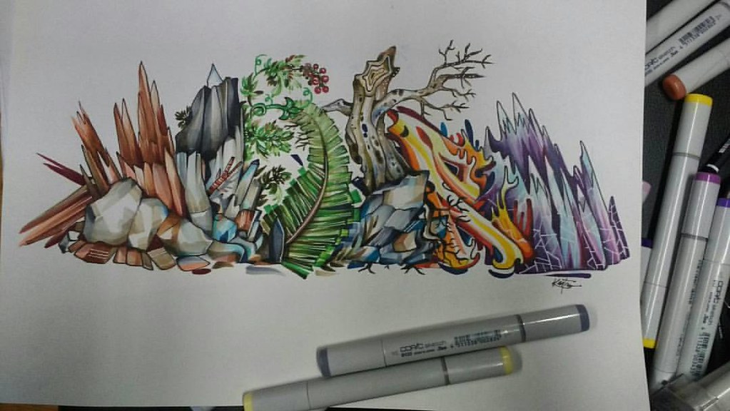 Detail Graffiti Sketch Markers Nomer 31