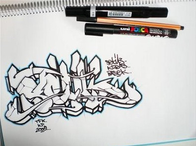 Detail Graffiti Sketch Markers Nomer 36