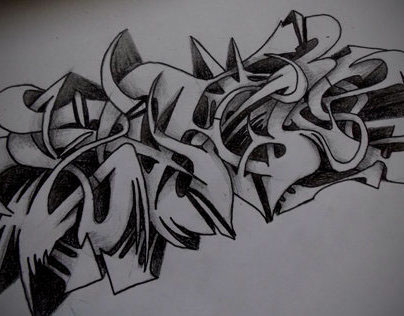 Detail Graffiti Sketch Nama Nomer 31