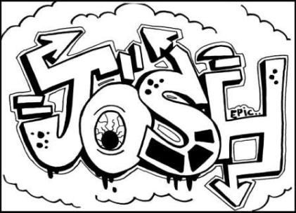 Detail Graffiti Sketch Name Nomer 15