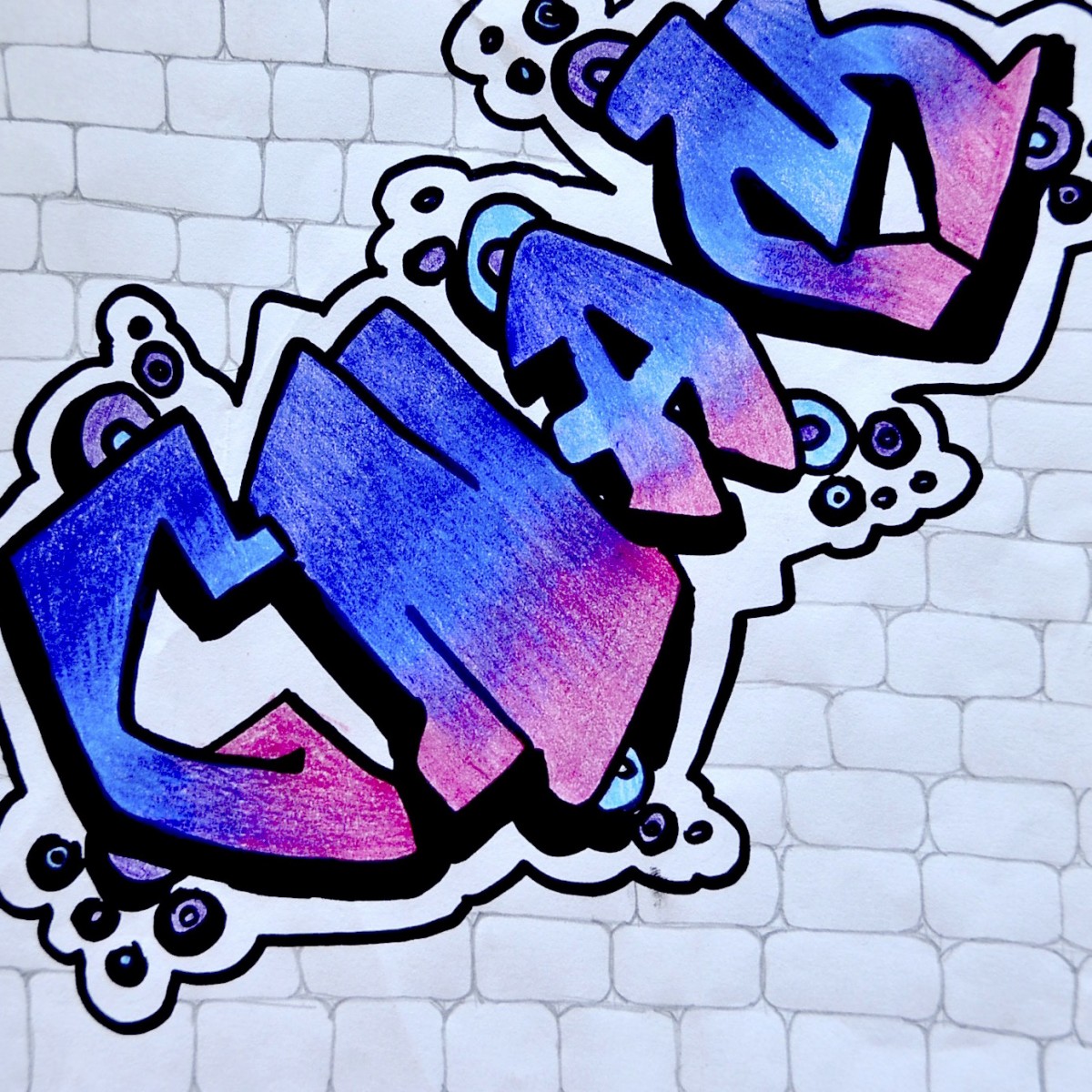 Detail Graffiti Sketch Name Nomer 39