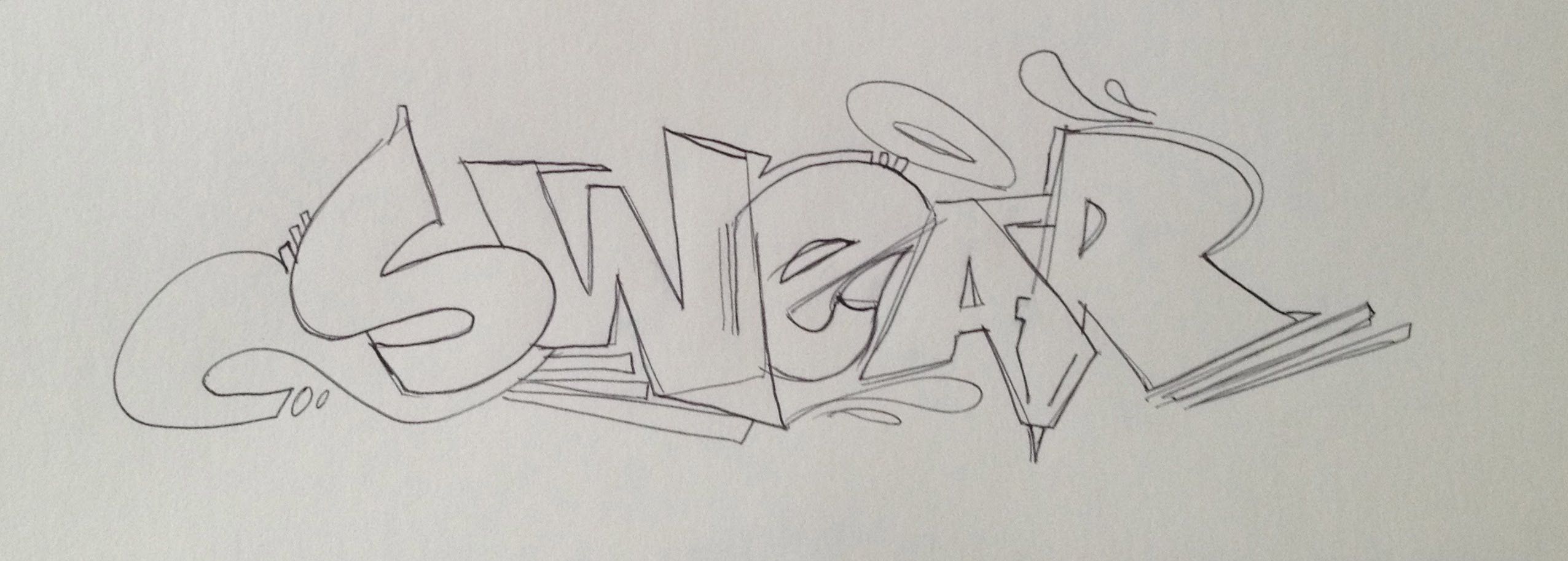 Detail Graffiti Sketch Simple Nomer 34