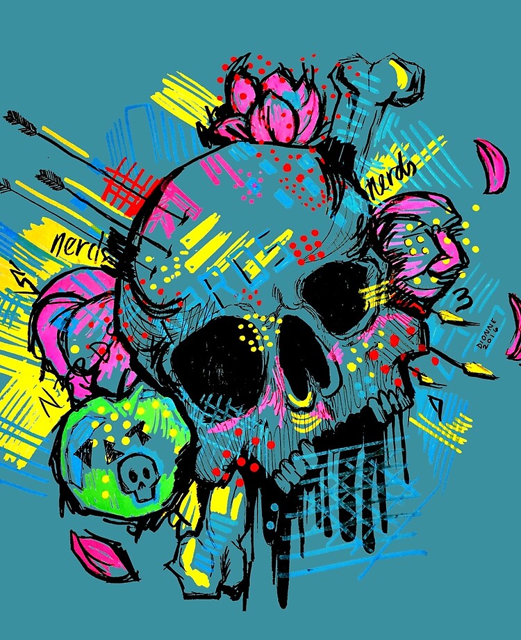 Detail Graffiti Skull Artwork Nomer 19