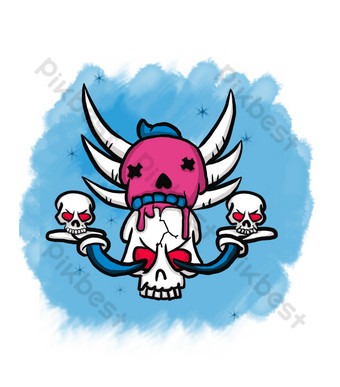 Detail Graffiti Skull Cartoon Nomer 35