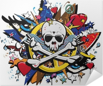 Detail Graffiti Skull Cartoon Nomer 45