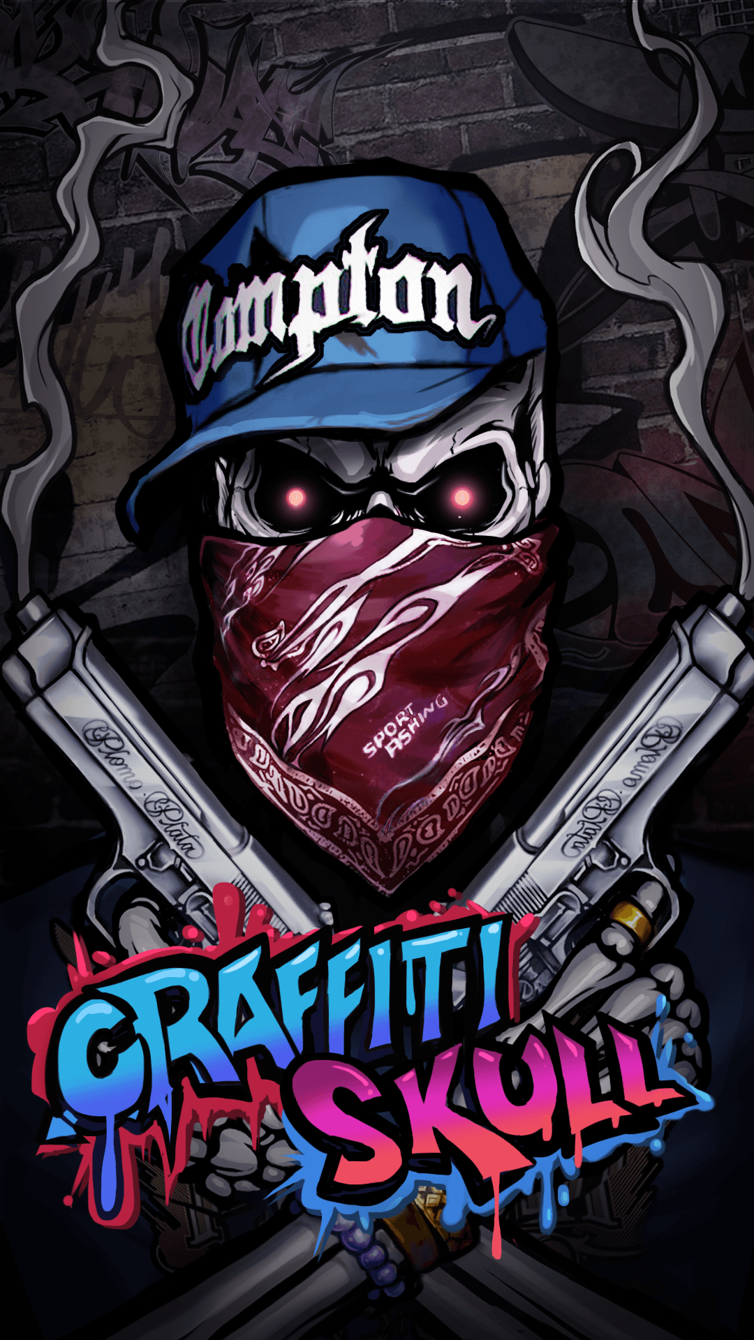Graffiti Skull Wallpaper - KibrisPDR