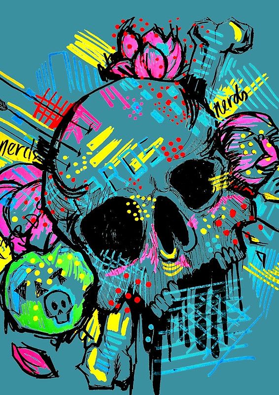 Detail Graffiti Skull Wallpaper Nomer 2